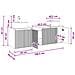 Set di Armadi da Bagno 3 pz Bianco Lucido 49,5 x 44,5 x 65 cm - Foto miniatura 7
