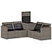 Set di divani 5 pz Grigio e Grigio Scuro - Foto miniatura 10