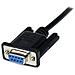 Cavo seriale null modem DB9 RS232 nero 1 m - F / M - Foto miniatura 2