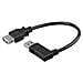 ICOC U2-AA-ANR - Cavo USB 2.0 A maschio angolato / A femmina 0,15 m - Foto miniatura 1
