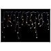 Luci Di Natale 180 Stalattiti Led Colore Bianco Caldo Mt 4,20 Addobbi Albero Decorazioni - Foto miniatura 1