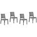Sedia Da Giardino In Rattan-grigio Chiaro Set Di 4 Pz Fossano - Foto miniatura 1