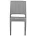 Sedia Da Giardino In Rattan-grigio Chiaro Set Di 4 Pz Fossano - Foto miniatura 12
