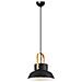 Lampada A Sospensione Buck Lampadario - Da Soffitto - Nero, Legno In Metallo, 24 X 24 X 120 Cm, 1 X E27, Max 40w - Foto miniatura 1