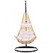 Poltrona Sospesa In Rattan Beige Con Piedistallo Atri Ii - Foto miniatura 4