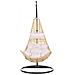 Poltrona Sospesa In Rattan Beige Con Piedistallo Atri Ii - Foto miniatura 6