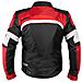 Giacca Moto Manica Staccabile Tessuto Protezioni Ce Sfoderabile Gilet Rosso 2xl - Foto miniatura 2