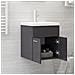 Mobile Sottolavabo Grigio Lucido 41x38,5x46cm Legno Multistrato - Foto miniatura 4