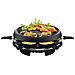 Re151812 Macchina Per Raclette Multifunzione Plancha E Crepe 6 Persone Nero - Foto miniatura 5