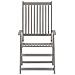 VidaXL Set 2 Sedie Reclinabili Da Giardino In Legno Teak - Pieghevoli Con 7 Posizioni, 57x71.5x100cm