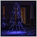 Albero di Natale a Cono 160 LED per Interni Esterni 78x120 cm - Foto miniatura 3