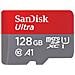 MicroSD da 128 GB Velocità UHS-I di Classe 10 fino a 140 MB/s in lettura + Adattore SD - Foto miniatura 1