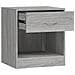 Comodino 2 Pz Con Cassetto Grigio Sonoma - Foto miniatura 6