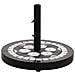Base per Ombrellone Nero e Bianco Rotonda 12 kg - Foto miniatura 1