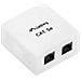 Presa Di Superficie Con 2 X Rj45 Cat. 5e Utp Non Schermati - Foto miniatura 5