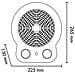 Termoventilatore Dori Berry Potenza 2000 Watt Colore Rosso Ciliegia - Foto miniatura 3