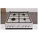 Cucina Elettrica IS67G4PHW /E 4 Zone a Gas Forno Elettrico Classe A Dimensioni 60 x 60 cm Colore Nero /Bianco - Foto miniatura 6