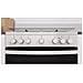 Cucina Elettrica IS67G4PHW /E 4 Zone a Gas Forno Elettrico Classe A Dimensioni 60 x 60 cm Colore Nero /Bianco - Foto miniatura 3