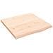 Piano per Tavolo 60x60x (2-4) cm in Rovere Massello Non Trattato - Foto miniatura 2