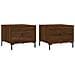 Tavolini Salotto 2 Pz Rovere Marrone 50x50x40 Legno Multistrato - Foto miniatura 2