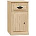 Mobiletto Cassetto Rovere Sonoma 40x50x75 Cm Legno Multistrato - Foto miniatura 2