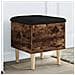 Panca Portaoggetti Rovere Fumo 42x42x46 Cm Legno Multistrato - Foto miniatura 1