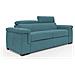 Giunone Divano Letto Alto 18 Cm. Impermeabile T02 Azzurro - Foto miniatura 1