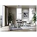 Tavolo Allungabile 90x130/234 Cm Spimbo Mix Piano Bianco Frassino - Gambe Noce - Noce /bianco Frassino - Foto miniatura 4