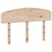 VidaXL Testiera In Legno Massello Di Rovere Per Letto 120 Cm, Misura 122x3x79 Cm, Gambe Robuste, Elegante E Resistente, Adatta A Camera Da Letto
