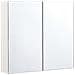 Armadio A Muro Per Specchio Da Bagno Navarra 80 Cm 70 Cm Bianco - Foto miniatura 3