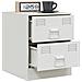 Comodino Bianco 34,5x39x44 cm in Acciaio - Foto miniatura 2