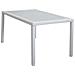 Tavolo Rettangolare 150x90 Cm Da Esterno Giardino Con Struttura In Acciaio Rivestito In Wicker E Piano In Vetro Opaco 5 Mm Portorico - Foto miniatura 1