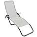 Sdraio Lettino Da Spiaggia In Acciaio E Textilene Con Braccioli Mayo - White - Foto miniatura 1