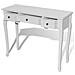Lusso Casadino -  Tavolo Consolle Da Trucco Con 3 Cassetti Bianco - Foto miniatura 5