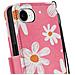 Cover Per Iphone 16e Con Motivo Margherita Porta Carte - Foto miniatura 2