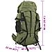 Zaino da Trekking Verde Militare 100 L in Tessuto Oxford - Foto miniatura 8