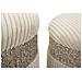 Set Di 3 Pouf Mf768 - Beige - Mdf - 40,5x40,5x49,5 Cm - Foto miniatura 3