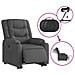 Poltrona Alzapersona Reclinabile Elettrica Grigio Scuro Tessuto - Foto miniatura 6