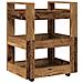Carrello da Cucina  in Legno Vecchio 60x45x80 cm in Legno Ingegnerizzato - Foto miniatura 7