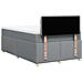 Giroletto a Molle con Materasso Grigio Chiaro 120x200cm Tessuto - Foto miniatura 6