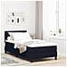 Letto a molla con materasso nero 80x200 cm tessuto - Foto miniatura 2