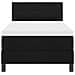 Letto a molla con materasso nero 80x200 cm tessuto - Foto miniatura 8