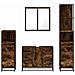 Set Mobili da Bagno 4 pz Rovere Fumo in Legno Multistrato - Foto miniatura 5