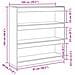 Mobile Libreria/Divisore - Legno rustico - 100x30x103cm - Legno ingegnerizzato - Foto miniatura 9