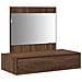 Tavolo da toeletta appendibile in rovere marrone 83x40x70 cm - Foto miniatura 1
