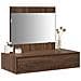 Tavolo da toeletta appendibile in rovere marrone 83x40x70 cm - Foto miniatura 3