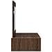 Tavolo da toeletta appendibile in rovere marrone 83x40x70 cm - Foto miniatura 7