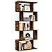 Libreria 5 Ripiani Rovere Fumo 70x24x161 cm in Truciolato - Foto miniatura 2