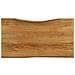 Piano Tavolo 110x60x3,8 cm Bordi Vivi in Legno Massello Mango - Foto miniatura 1