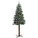 Albero di Natale snodato con 300 LED con supporto Verde 210 cm - Foto miniatura 3